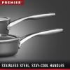 imageCalphalon 11Piece Pots and Pans Set Nonstick Kitchen Cookware with StayCool Handles Dishwasher and Metal Utensil Safe Black13Piece