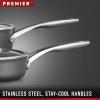 imageCalphalon 11Piece Pots and Pans Set Nonstick Kitchen Cookware with StayCool Handles Dishwasher and Metal Utensil Safe Black8Piece
