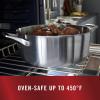imageCalphalon 13Piece Stainless Steel Kitchen Cookware Set with Aluminum Core StayCool Handles and Steamer Insert Silver11Piece