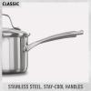 imageCalphalon Classic Stainless Steel Sauce Pan 35Quart ImpactBonded Aluminum Base StayCool Handles35 QT