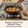 imageCalphalon HardAnodized Nonstick 12quot Jumbo Frying Pan with Lid12 Fry Pan with Lid