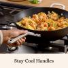 imageCalphalon HardAnodized Nonstick 12quot Jumbo Frying Pan with Lid12 Fry Pan with Lid