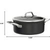 imageCalphalon Nonstick Frying Pan with Lid and StayCool Handles Dishwasher and Metal Utensil Safe PFOAFree 12Inch BlackHardAnodized Nonstick
