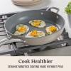 imageCalphalon Premier Ceramic Nonstick 12quot Frying Pan with Lid Mushroom GreyMushroom Grey