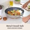 imageCalphalon Premier Ceramic Nonstick 12quot Frying Pan with Lid Mushroom GreyMushroom Grey