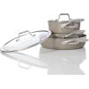 imageCalphalon Premier Ceramic Nonstick 8quot and 10quot Frying Pan Set Mushroom GreyMushroom Grey