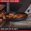 imageCalphalon Premier SpaceSaving Nonstick Cookware Set 8Piece Stackable HardAnodized Aluminum12 QT