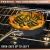 imageCalphalon Premier SpaceSaving Nonstick Cookware Set 8Piece Stackable HardAnodized Aluminum12 Quarts