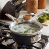 imageCalphalon Premier SpaceSaving Nonstick Cookware Set 8Piece Stackable HardAnodized Aluminum25 Quarts