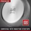 imageCalphalon Premier Stainless Steel 6Quart Stock Pot with Lid 3Layer Metal Construction Even Heating Oven ampamp Dishwasher Safe