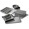 imageCalphalon 10Piece Nonstick Bakeware Set Includes Baking Sheet Cookie Sheet Cake Pans Muffin Pan and More Dishwasher Safe Silver10pc