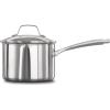 imageCalphalon Classic Stainless Steel Sauce Pan 35Quart ImpactBonded Aluminum Base StayCool Handles35 QT