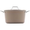 imageCalphalon Premier Ceramic Nonstick 7Qt Dutch Oven with Lid Midnight BlueMushroom Grey