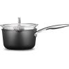 imageCalphalon Premier HardAnodized Nonstick 35Quart Saucepan with Lid Black