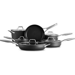 imageCalphalon 11Piece Pots and Pans Set Nonstick Kitchen Cookware with StayCool Handles Dishwasher and Metal Utensil Safe Black11Piece
