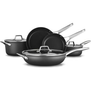 imageCalphalon 11Piece Pots and Pans Set Nonstick Kitchen Cookware with StayCool Handles Dishwasher and Metal Utensil Safe Black8Piece