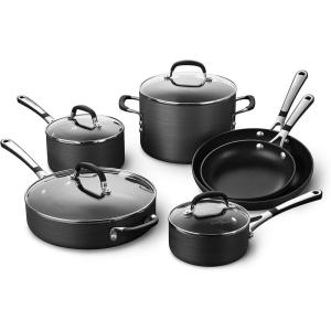 imageCalphalon HardAnodized Nonstick 10Piece Cookware Set10Piece Set