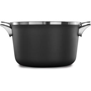 imageCalphalon Premier SpaceSaving Nonstick Cookware Set 8Piece Stackable HardAnodized Aluminum12 Quarts