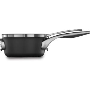 imageCalphalon Premier SpaceSaving Nonstick Cookware Set 8Piece Stackable HardAnodized Aluminum25 Quarts