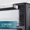 imageCalphalon Performance 12in1 Air Fry Toaster Oven with Dual Zone 12quot Pizza Drawer Oven comboDigital Precision Controls Dark Stainless