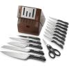image:imageCalphalon Kitchen Knife Set with SelfSharpening Block 15Piece Classic High Carbon Knives15 Piece Set