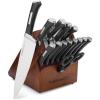 image:imageCalphalon Kitchen Knife Set with SelfSharpening Block 15Piece Classic High Carbon Knives15 Piece Set