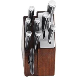 image:imageCalphalon Kitchen Knife Set with SelfSharpening Block 15Piece Classic High Carbon Knives10 Piece Set