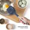 image:imageCalphalon Edge 6 Piece Stainless Steel Kitchen Tool amp Gadget Set Navy BlueNavy Blue w Silicone  Teak Wood Prime  7pc Utenstil Set