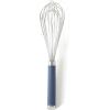 image:imageCalphalon Edge 6 Piece Stainless Steel Kitchen Tool amp Gadget Set TaupeNavy Blue w Silicone Edge  6pc Utensil Set