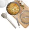 image:imageCalphalon Edge 6 Piece Stainless Steel Kitchen Tool amp Gadget Set TaupeTaupe w Silicone Edge  6pc Utensil Set