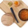image:imageCalphalon Prime 2 Piece Sillcone Flexible Scraper  Navy BlueNavy Blue Silicone Edge  Jar Scraper