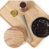 image:imageCalphalon Prime 2 Piece Sillcone Flexible Scraper  Navy BlueTaupe Silicone Edge  Jar Scraper