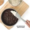 image:imageCalphalon Prime 2 Piece Sillcone Flexible Scraper  Navy BlueTaupe Silicone Prime  Scraper