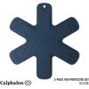 image:imageCalphalon Prime 3 Piece Silicone Trivet Pan Protector Set  TaupeNavy Blue Prime  Trivet Set