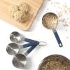image:imageCalphalon Prime 4 Piece Stainless Steel Measuring Cups WTaupe Silicone HandlesNavy Blue w Silicone Prime  Measuring Cups