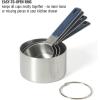 image:imageCalphalon Prime 4 Piece Stainless Steel Measuring Cups WTaupe Silicone HandlesNavy Blue w Silicone Prime  Measuring Cups