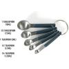 image:imageCalphalon Prime 4 Piece Stainless Steel Measuring Cups WTaupe Silicone HandlesNavy Blue w Silicone Prime  Measuring Spoons