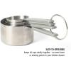 image:imageCalphalon Prime 4 Piece Stainless Steel Measuring Cups WTaupe Silicone HandlesTaupe w Silicone Prime  Measuring Cups