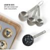 image:imageCalphalon Prime 4 Piece Stainless Steel Measuring Cups WTaupe Silicone HandlesTaupe w Silicone Prime  Measuring Cups