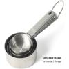 image:imageCalphalon Prime 4 Piece Stainless Steel Measuring Cups WTaupe Silicone HandlesTaupe w Silicone Prime  Measuring Cups