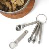 image:imageCalphalon Prime 4 Piece Stainless Steel Measuring Cups WTaupe Silicone HandlesTaupe w Silicone Prime  Measuring Spoons