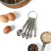 image:imageCalphalon Prime 4 Piece Stainless Steel Measuring Cups WTaupe Silicone HandlesTaupe w Silicone Prime  Measuring Spoons