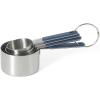 image:imageCalphalon Prime 4 Piece Stainless Steel Measuring Cups WTaupe Silicone HandlesNavy Blue w Silicone Prime  Measuring Cups