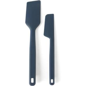 image:imageCalphalon Prime 2 Piece Sillcone Flexible Scraper  Navy BlueNavy Blue Silicone Prime  Scraper Set