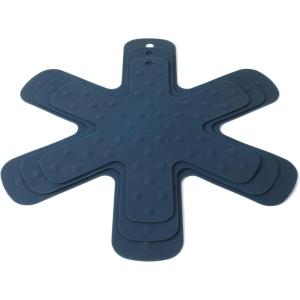 image:imageCalphalon Prime 3 Piece Silicone Trivet Pan Protector Set  TaupeNavy Blue Prime  Trivet Set