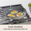 image:imageCalphalon Premier Ceramic Nonstick 8 inch and 10 inch Frying Pan Set Durable Ceramic Pans for Searing Sauteing Long Lasting PFASFree Cookware Dishwasher Safe MacaronMushroom Grey